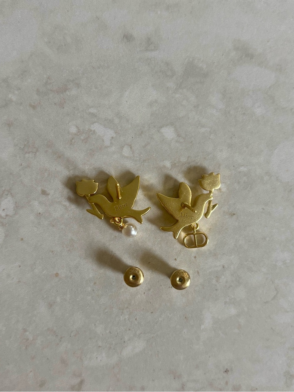 Dior Dioramour Doves & Roses Earrings - Picture 6 of 8